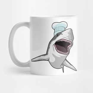 Shark as Cook with Chef hat Mug